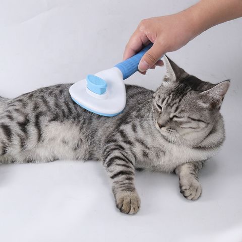 Cat Comb Brush Pet Hair Removes Comb For Cat Dog Pet Grooming Hair Cleaner  Cleaning Pet Dog Cat Supplies Self Cleaning Cat Brush