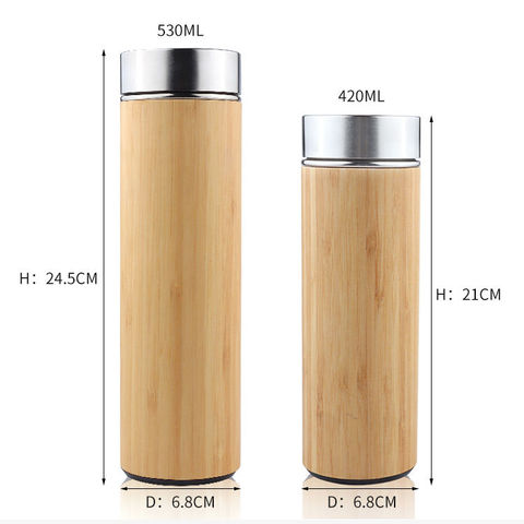 1pc Thermos Bottle with Straw 530ml 750ml Stainless Steel Thermal Cup Car  Insulated Flask Water Tumbler