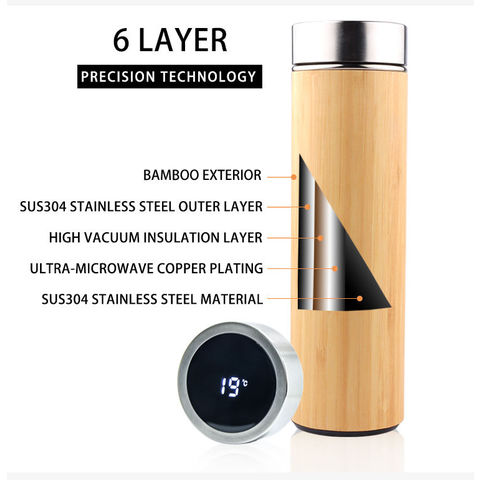 500ml Gv0105 Customized Smart Temperature Display Stainless Steel Tumbler -  China Vacuum Flask and Stainless Steel Bottle price