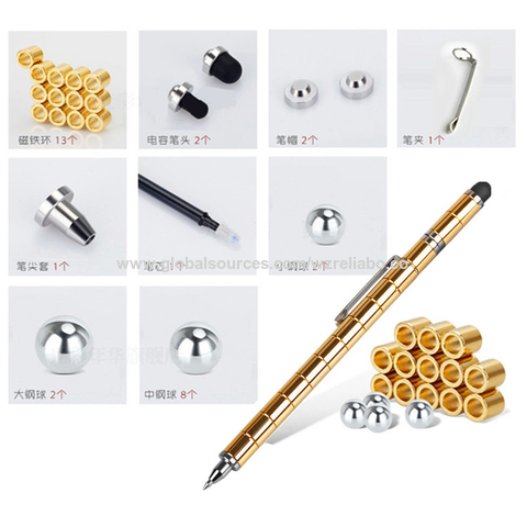 Toy Pen, Decompression Magnetic Metal Pen, Multifunction Writing Magnet