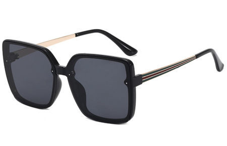 Sunglasses metal Women's Unisex plastic UV400 2022 Fashionable 6 colors Big Square frame sunglasses supplier