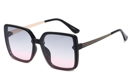 Sunglasses metal Women's Unisex plastic UV400 2022 Fashionable 6 colors Big Square frame sunglasses supplier