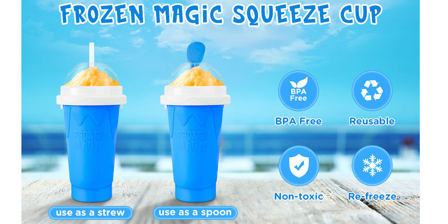 2023 new squeeze reusable silicone smoothie