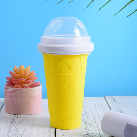 Magic smoothie cups - squeeze smoothie cups for ice cream freezer cups ice  cream machine makers for home kids cheap portable cooling shake cups