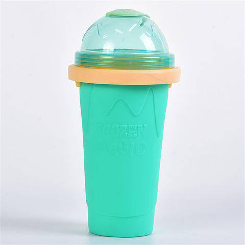 Magic Smoothie Cups - Squeeze Smoothie Cups for Ice Cream Freezer Cups Ice Cream Machine Makers for Home Kids Portable Cooling Shake Cups