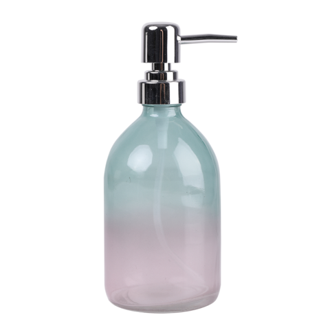  Botellas dispensadoras de jabón transparente con bomba,  (paquete de 3, 16 onzas), botella vacía de jabón de manos para baño y  cocina, recargable para jabones líquidos, loción, champú, gel de baño