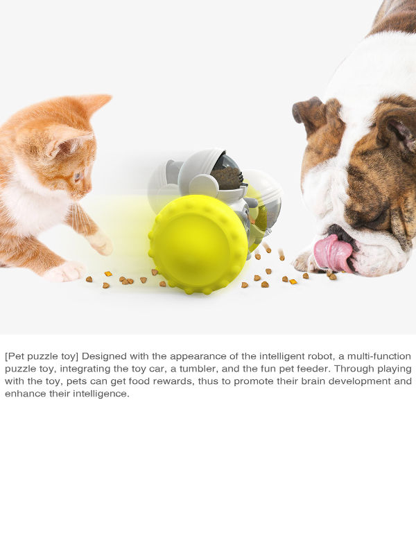 Hot selling new pet tumbler cat interactive toy leaking ball slow food bowl toy supplier