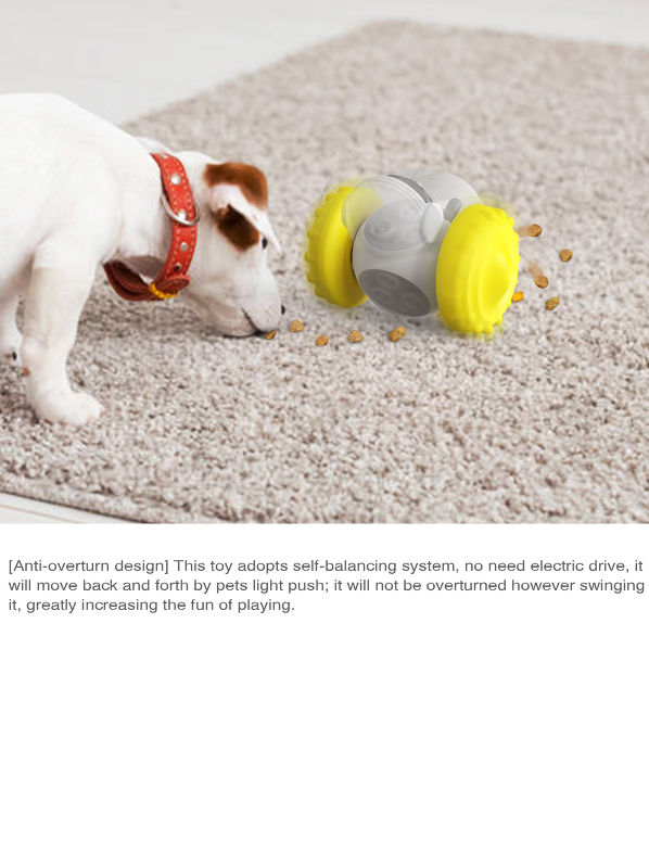 New design dog puzzle toy cat balance car slow leak feed dog toy supplier