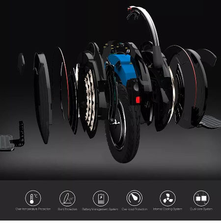 Self Balancing Scooter Bluetooth Electric Unicycle 16 Inch Single Wheel 24.9 mph 56 Miles supplier