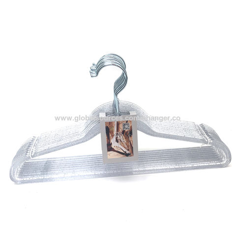 China Clothes Hanger Manufacturer Flat Transparent Clear Plastic Hangers  Manufacture and Factory