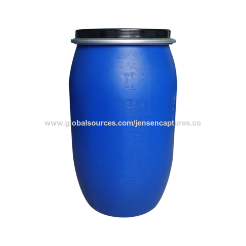 Fusto di plastica blu da 200 l in HDPE chimicoFusto di plastica blu da 200 l in HDPE chimico  