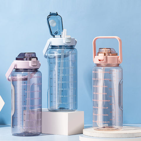 2L Motivational Water Bottles, Water Bottle With Hourly Time