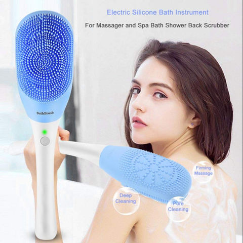 Brosse De Bain Électrique En Silicone Souple Et Rechargeable