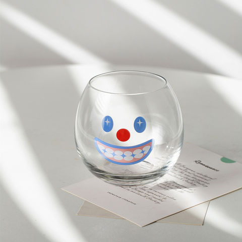 Smiley Face Beer Can Glass | Iced Coffee Glass | Beer Can Cup | Glass Soda  Cup | Iced Tea Glassware | Aesthetic Glass Can