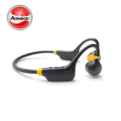 Auricular de conducción ósea V28, inalámbrico por Bluetooth, manos