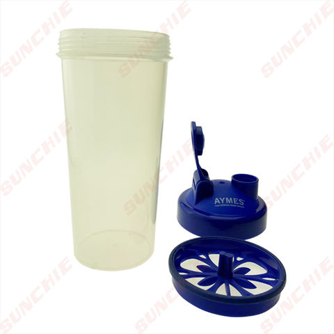 Buy Wholesale China 500ml/17oz Bpa Free Plastic Shaker Bottle With Protein  Powder Mixer Filter & Bpa Free Plastic Shaker Bottle at USD 0.61