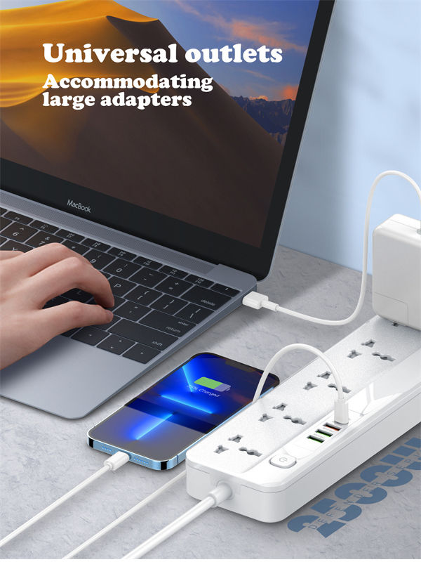 LDNIO Multi-Function Power Strip , 5 Power Sockets +1PD 20W+1QC 18W+2 AUTO-ID SC5415 supplier