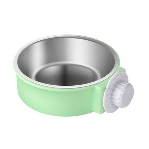 Tazón de acero inoxidable para perros, comedero colgante para jaulas de mascotas, tazón colgante de acero inoxidable para perros y gatos