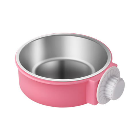 Tazón de acero inoxidable para perros, comedero colgante para jaulas de mascotas, tazón colgante de acero inoxidable para perros y gatos