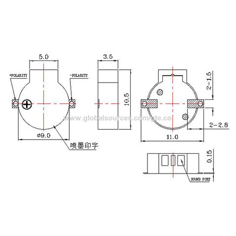 Achetez en gros Smd-090035h Transducteur Et Buzzer électro