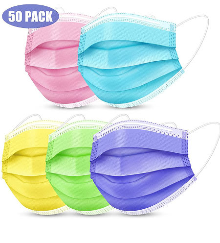 Colorful Disposable mask 3Ply Earloop Masks Disposable non woven EN14683 opp-packing supplier