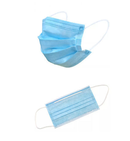Disposable mask breathable comfortable 3Ply Earloop non woven meltblown fabric No Allergy EN14683 supplier