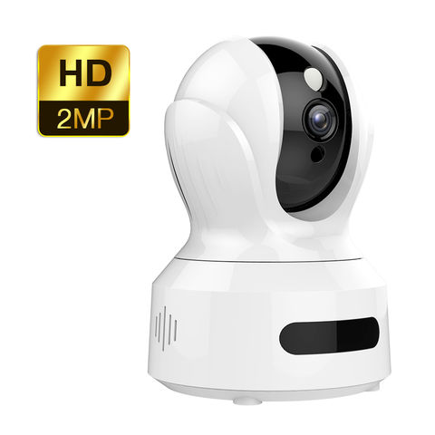 1080p Wifi Caméra de sécurité sans fil Caméra de surveillance intérieure  pour la maison Bébé Moniteur pour animaux de compagnie avec vision nocturne  Ir, panoramique / inclinaison / zoom, détection de mouvement