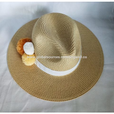 Buy Wholesale China Custom Summer Sun Hat Man Fedora Cap Women/ladies Paper  Straw Hat & Straw Sun Hat &beach Hat at USD 2