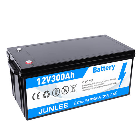 LiFePO4 - Batería de litio de 12 V y 12 Ah, más de 4000 ciclos recargable,  de fosfato de hierro para RV, energía solar y batería de respaldo, baja