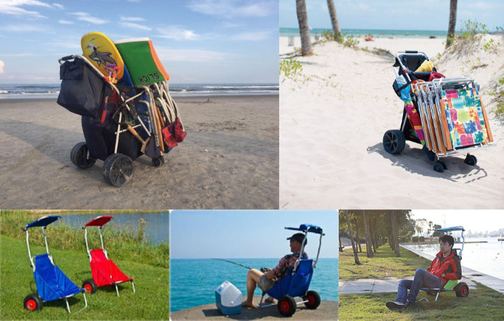 Folding Fishing Chairs Beach Tool Cart Trolley supplier