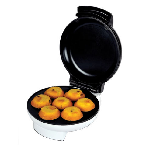 110/240V Mini Donut Maker 7-hole 1200W Electric Doughnut Machine (US Black)