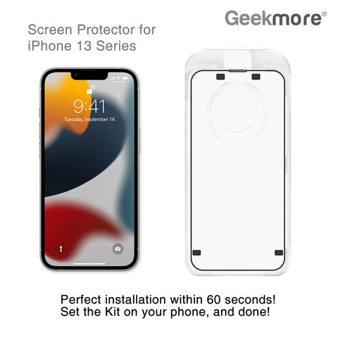 Protector de pantalla para iPhone 13 Pro Max, Vidrio reforzado con