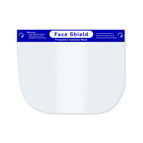 Écran facial de protection PET transparent antibuée pour l'industrie et la sécurité au travail