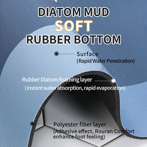 Large and Thin Non-Slip Diatomite Mud Water Absorbent Fast Drying