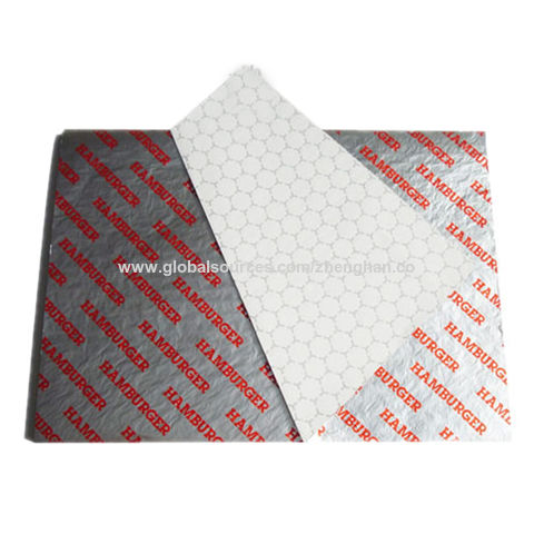 Honey Comb Design Silver Colored Foil Sheets Food Wrap Aluminum Foil Paper  for Sandwich/Hamburger - China Aluminum Foil Paper, Foil Packaging