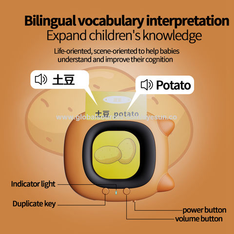 Crianças de Áudio cartões eletrônicos Livro Cognitivo Falando Educação  Aprender Inglês Palavras Brinquedos Jogo Para Crianças Presente