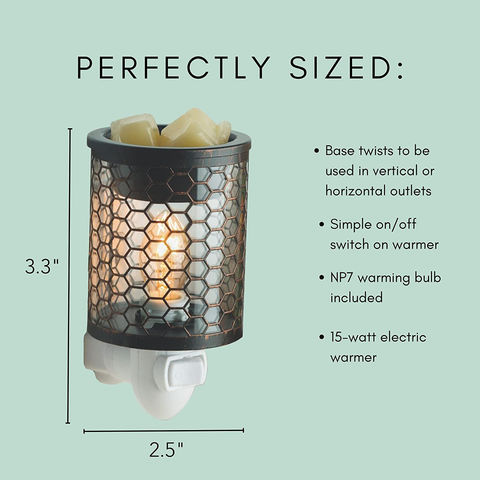 Honeycomb Pluggable Candle Wax Warmer