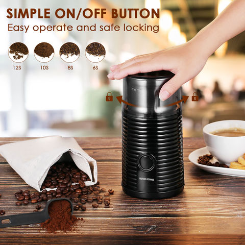 Electric Spice Grinder with 1 Removable Cup 304 Stainless Steel