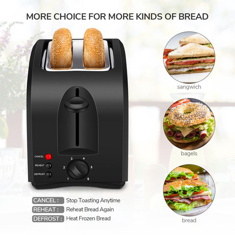 Buy Wholesale China Toaster Ovens Stainless Steel 2 Slice Mini Grilled  Sandwich Bread Toaster & Toaster/2 Slice Toaster/stainless Steel Toaster at  USD 9