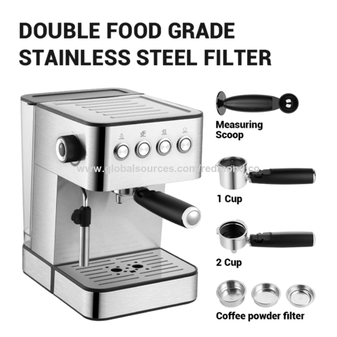 Large Capacity Steam Cafetera Stainless Steel Pump Espresso Coffee Maker  Machine - China Coffee Machine and Steam Cafetera price