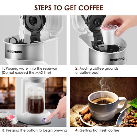 Buy Wholesale China 2 In 1 Multipurpose K-cup Capsule Coffee Maker Mini  Portable Automatic Drip Coffee Machines & Capsule Coffee Maker at USD 20