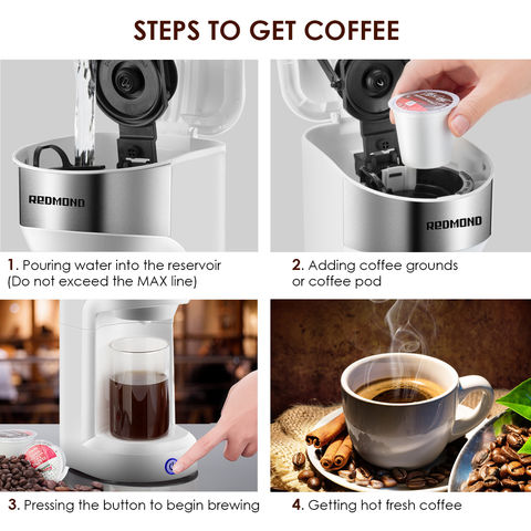 Buy Wholesale China 2-in-1 Small K Capsule Coffee Machine With 6-14 Ounce Reservoir  Coffee Maker For Ground Coffee & K Capsule Coffee Maker at USD 20