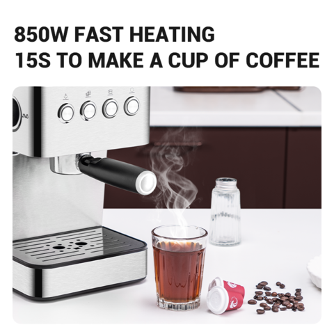 Buy Wholesale China High Class Multifunctional Coffee Machine 15 Bar Espresso  Cappuccino Maker With Steam Wand & Espresso Cappuccino Coffee Maker at USD  55