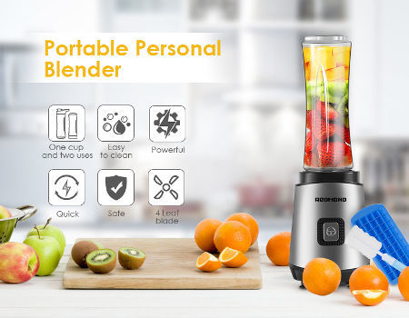Buy Wholesale China Oem Logo Personal Blender With 600ml Tritan Cup  Portable Blender Ss Blades Fruit Juicer Smoothies Bl & Electric Hand Blender  Portable Blender at USD 15.99