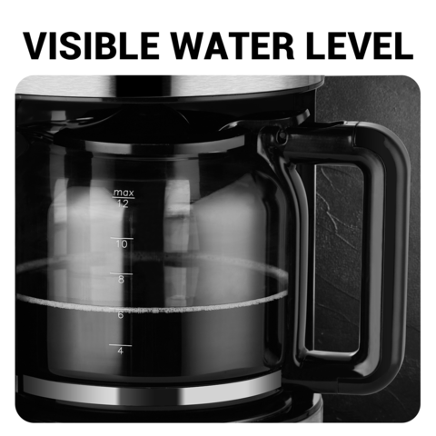 Buy Wholesale China Programmable Drip Coffee Machine With Reusable Filter  Glass Coffee Pot Touch Screen Coffee Maker & Programmable Drip Coffee  Machine at USD 51