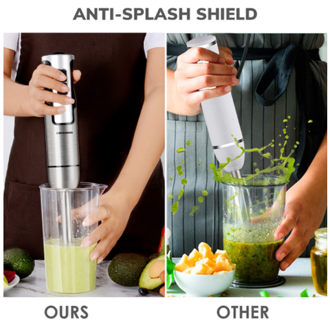 600W Portable Electric Blender Stick Whisk Juicer Mixer Handheld