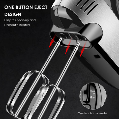 Buy Wholesale China Hand Mixer Electric, 300w Big Power Kitchen Mixer  Handheld Mixer With 5 Speed & Hand Mixer With Beaters at USD 8.9