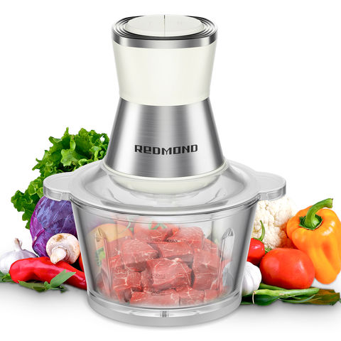 Hand powered Food Chopper, Handheld Masher, Mixer With Measuring Conta