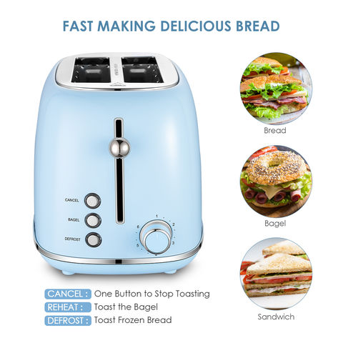 Household Automatic Baking Bread Maker 750W Breakfast Machine Stainless  Steel Electric Toaster for Sandwich Cooking Toast Baking