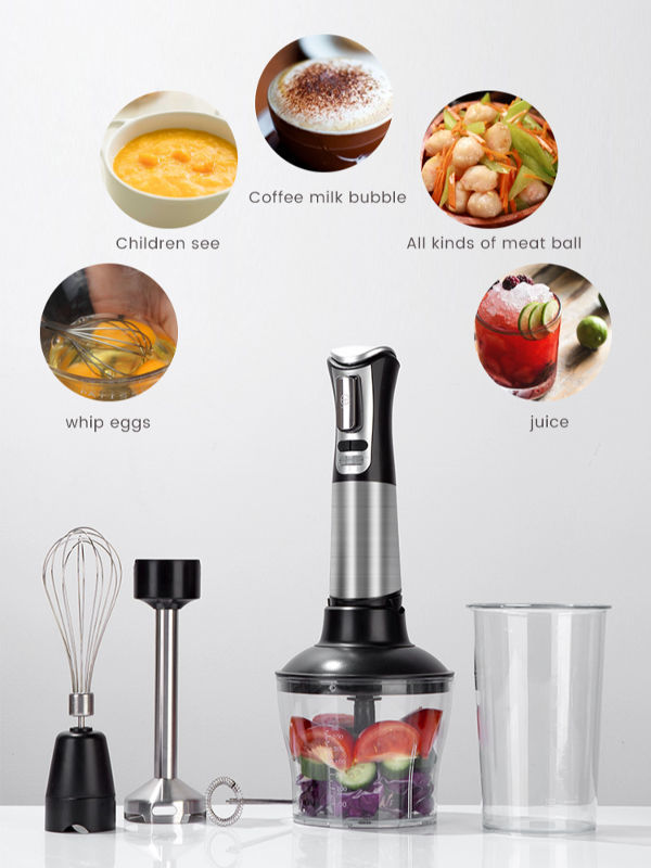 4in1 150W Electric Hand Blender Stick Food Mixer Grinder Egg